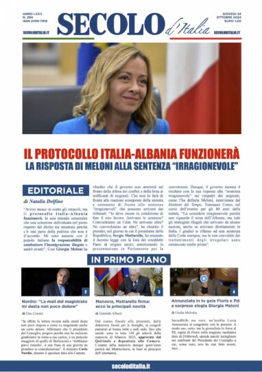 Giovedi 24 ottobre 2024