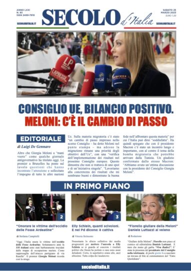 Mercoledi 25 Marzo 2020