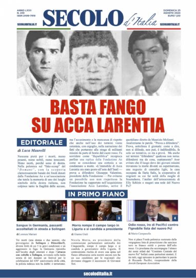 Domenica 25 agosto 2024