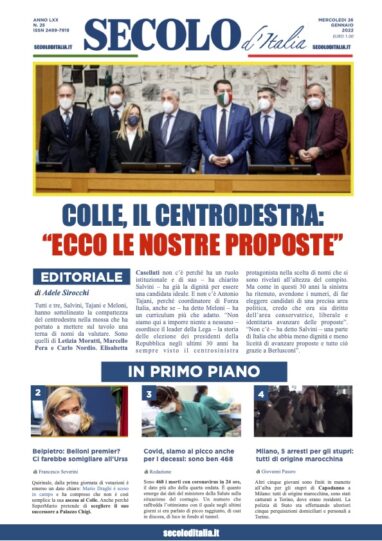 Sabato 26 Gennaio 2019