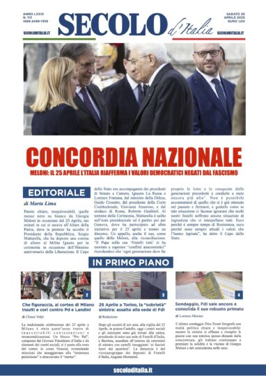 Sabato 26 aprile 2025