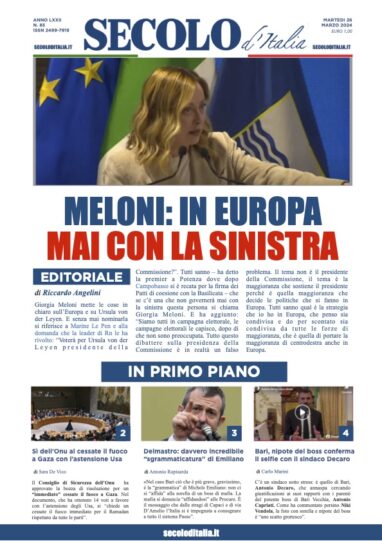 Martedi 26 marzo 2024