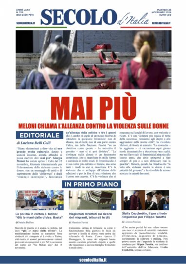 Martedi 26 novembre 2024