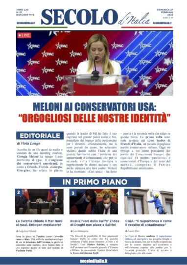 Sabato 27 Febbraio 2021