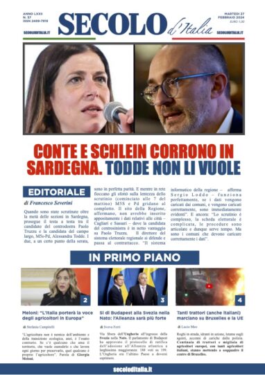 Lunedi 27 febbraio 2023