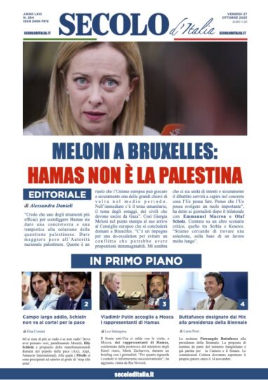 Venerdi 27 ottobre 2023