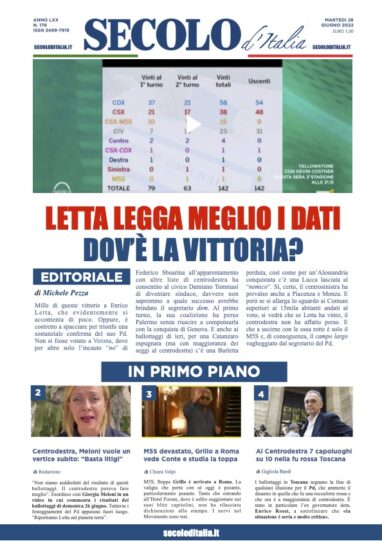 Giovedi 28 Giugno 2018