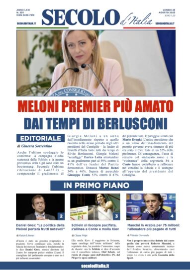 Lunedi 28 agosto 2023