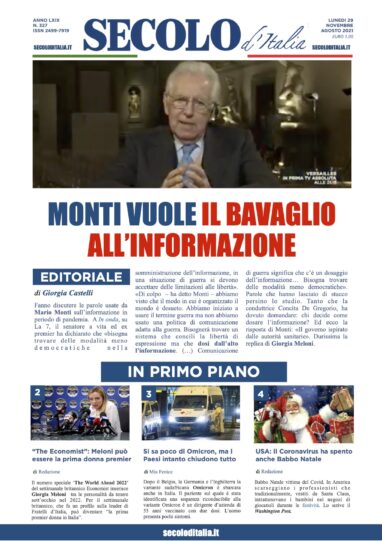 Martedì 29 Novembre 2016