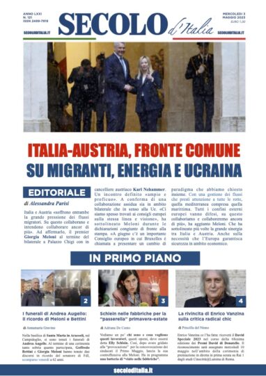 Mercoledi 3 Maggio 2017