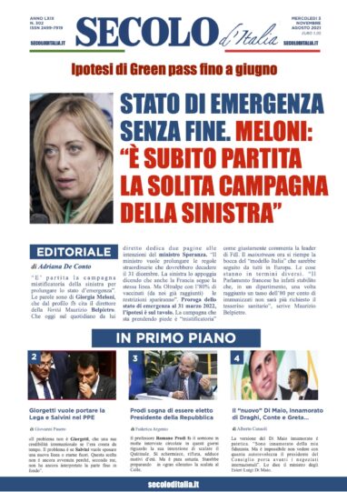 Giovedì 3 Novembre 2016