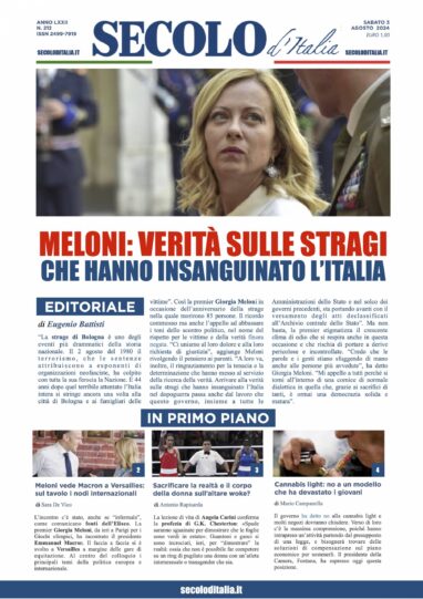Sabato 3 agosto 2024