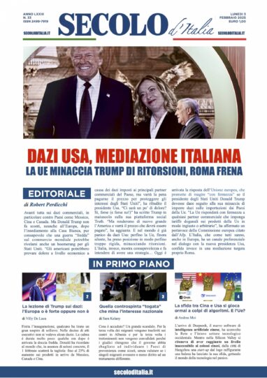 Lunedi 3 febbraio 2025