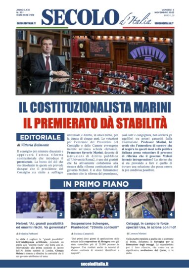 Giovedi 3 novembre 2022