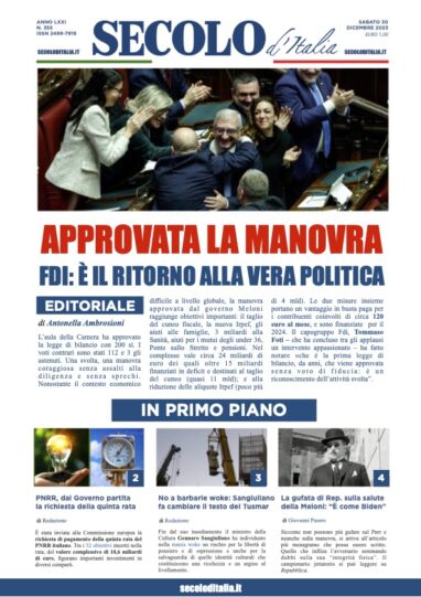 Sabato 30 dicembre 2023