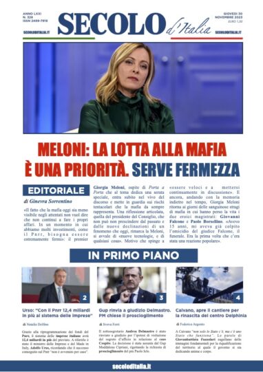 Giovedi 30 novembre 2023