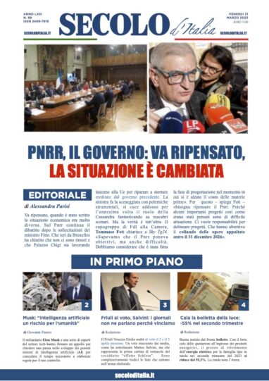 Giovedi 31 marzo 2022