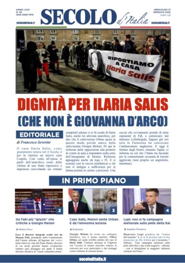 Martedi 31 gennaio 2023