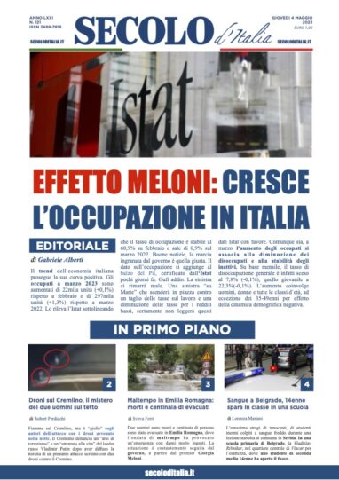 Mercoledi 4 maggio 2022