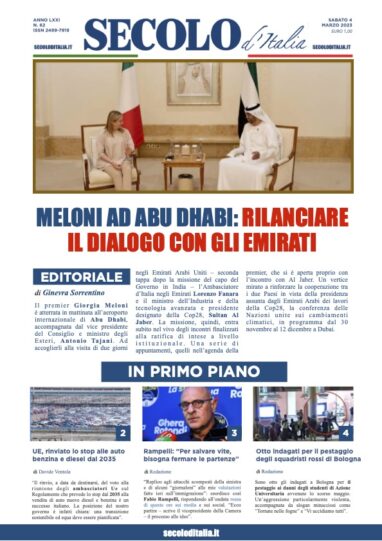 Giovedi 4 Marzo 2021