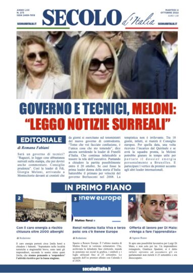 Venerdi 4 Ottobre 2019