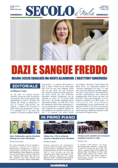 Venerdi 4 aprile 2025