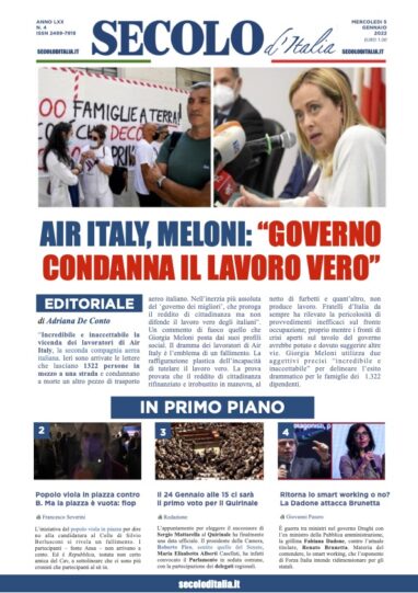 Domenica 5 Gennaio 2020