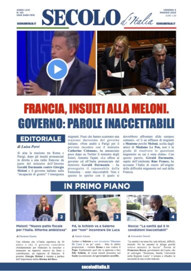 Giovedi 5 maggio 2022