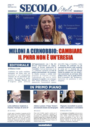 Sabato 5 Settembre 2020
