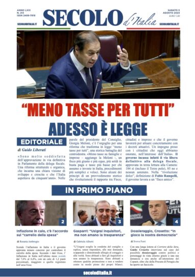 Sabato 5 agosto 2023