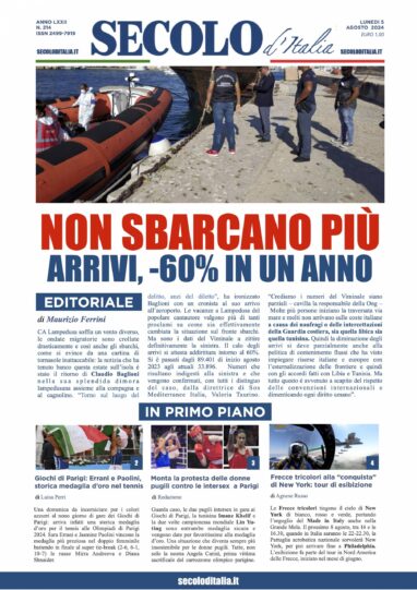 Lunedi 5 agosto 2024