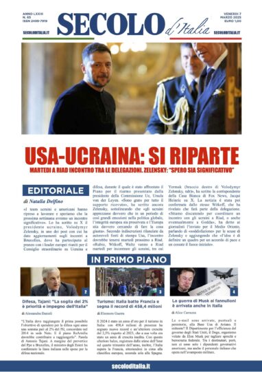 Venerdi 7 marzo 2025