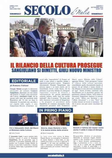 Sabato 7 settembre 2024
