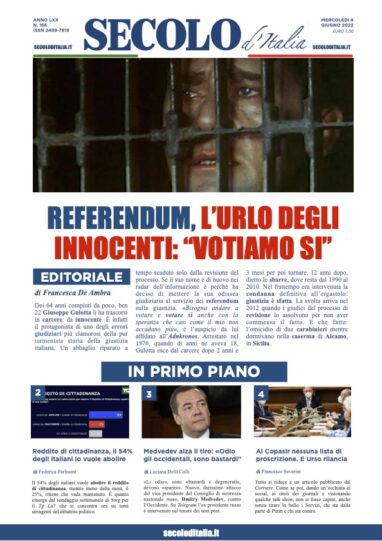 Giovedi 8 Giugno 2017