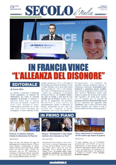 Lunedi 8 luglio 2024