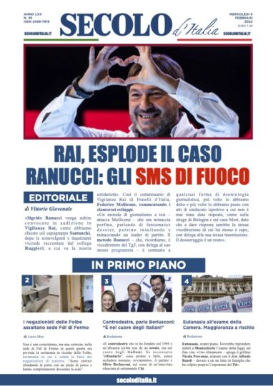 Mercoledi 9 febbraio 2022