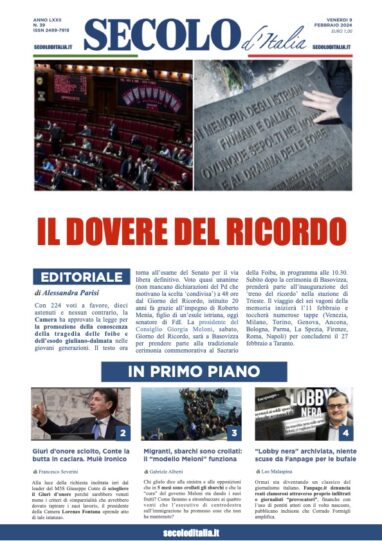 Giovedi 9 febbraio 2023