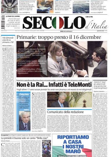 Giovedì 29 novembre 2012