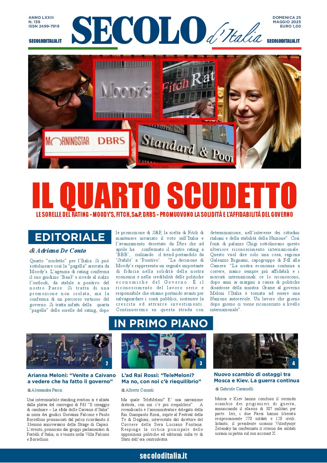 Domenica 25 maggio 2025