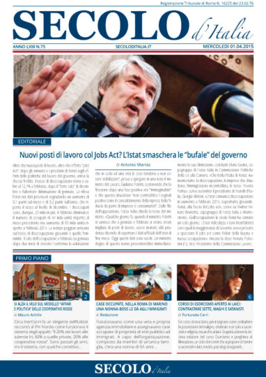 Mercoledì 1 aprile 2015