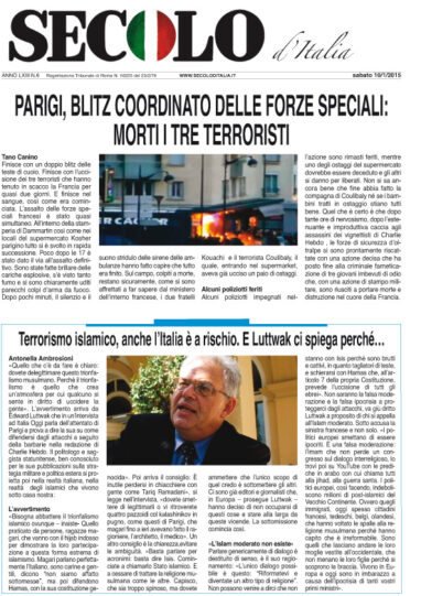 Sabato 10 gennaio 2015