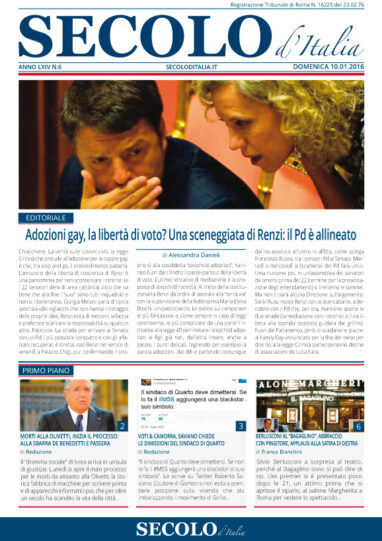 Domenica 10 gennaio 2016