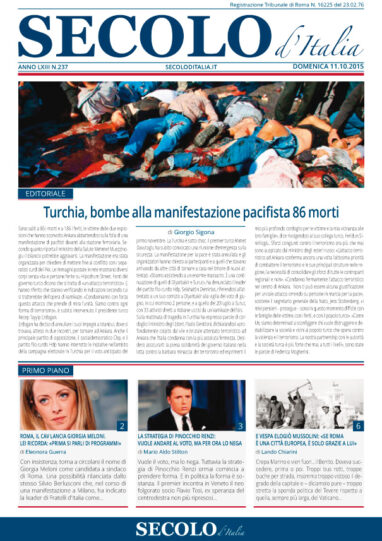 Domenica 11 ottobre 2015