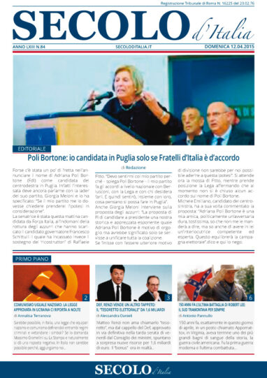 Domenica 12 aprile 2015