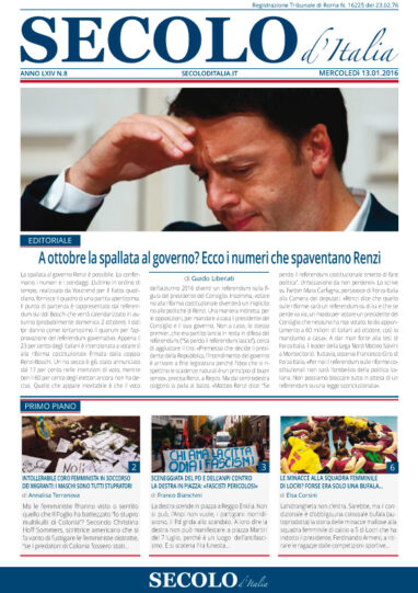 Mercoledì 13 gennaio 2016