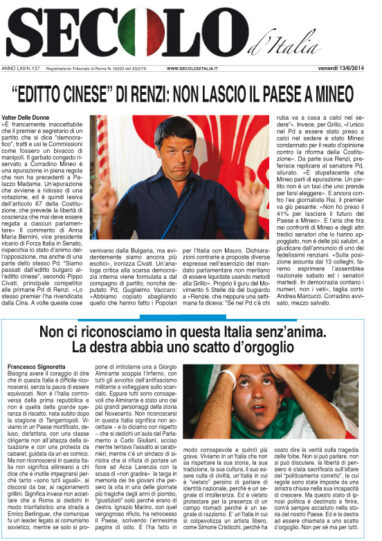 Venerdì 13 giugno 2014