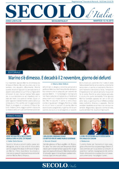 Martedì 13 ottobre 2015