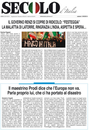 Sabato 13 settembre 2014