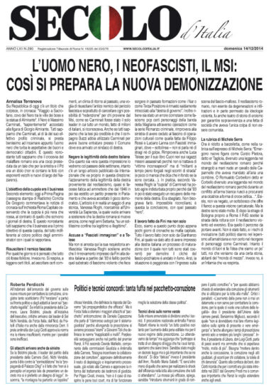 Domenica 14 dicembre 2014