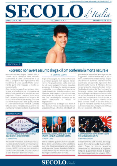 Sabato 15 agosto 2015